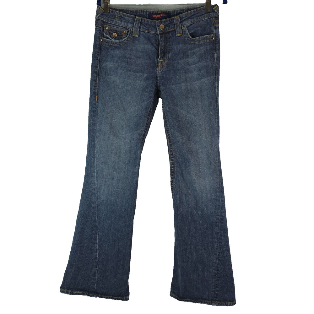 Vigoss Jeans USA Premium Bootcut Flare Flap Pockets Women'sf‎ Size 11/12